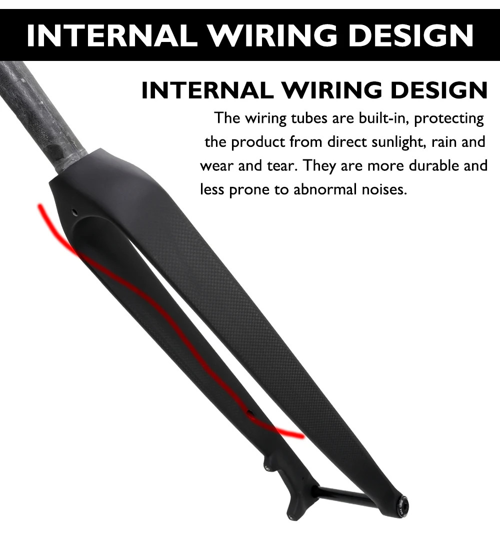 26/27.5/29 Inches Carbon MTB Fork Thru Axle 15*100mm Straight/Conical Disc Brake