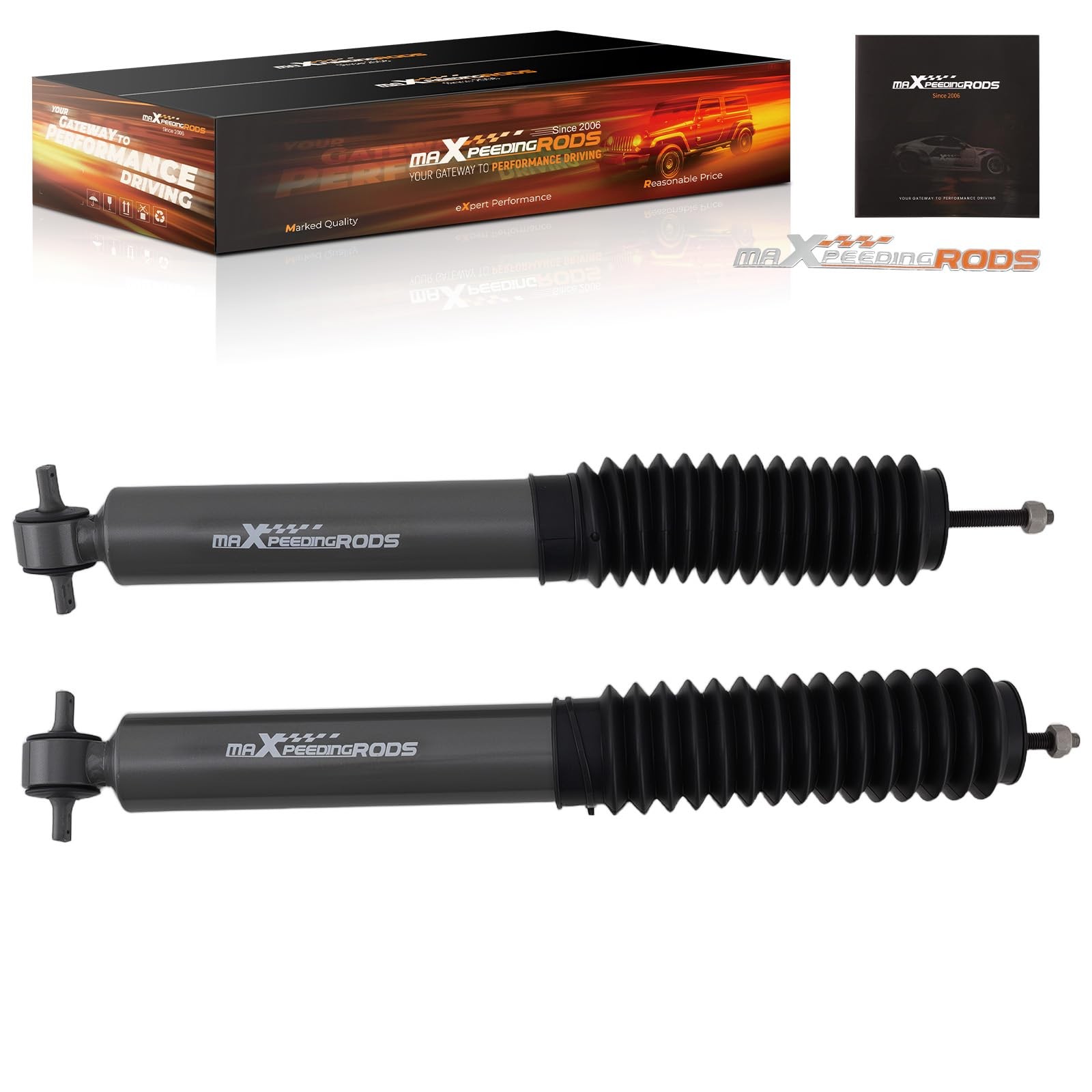 Maxpeedingrods 2.5-4 Front Shocks For 1999-2007 Chevy Silverado/Gmc Sierra 1500