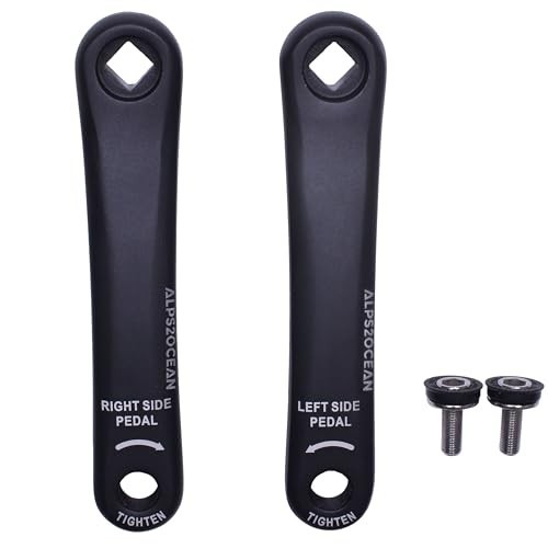 Adjustable Bike Crank Arms 89MM-175MM, Diamond Hole Design for E-Bikes