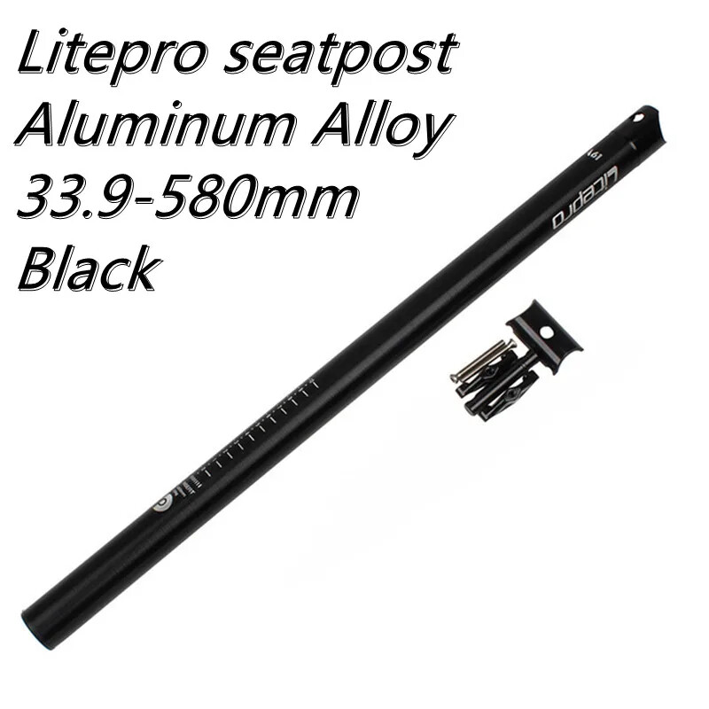 Folding Bike Seatpost 31.8/33.9*580mm Carbon Fibre Bicycle Seatpost Glossy/Matt