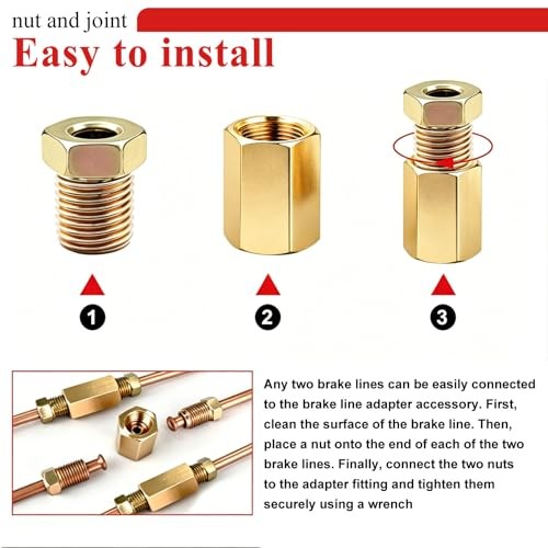 102Pcs 3/16″ Brake Line Fittings Assortment Kit,3/8 Inch-24 102PCS-3/16“