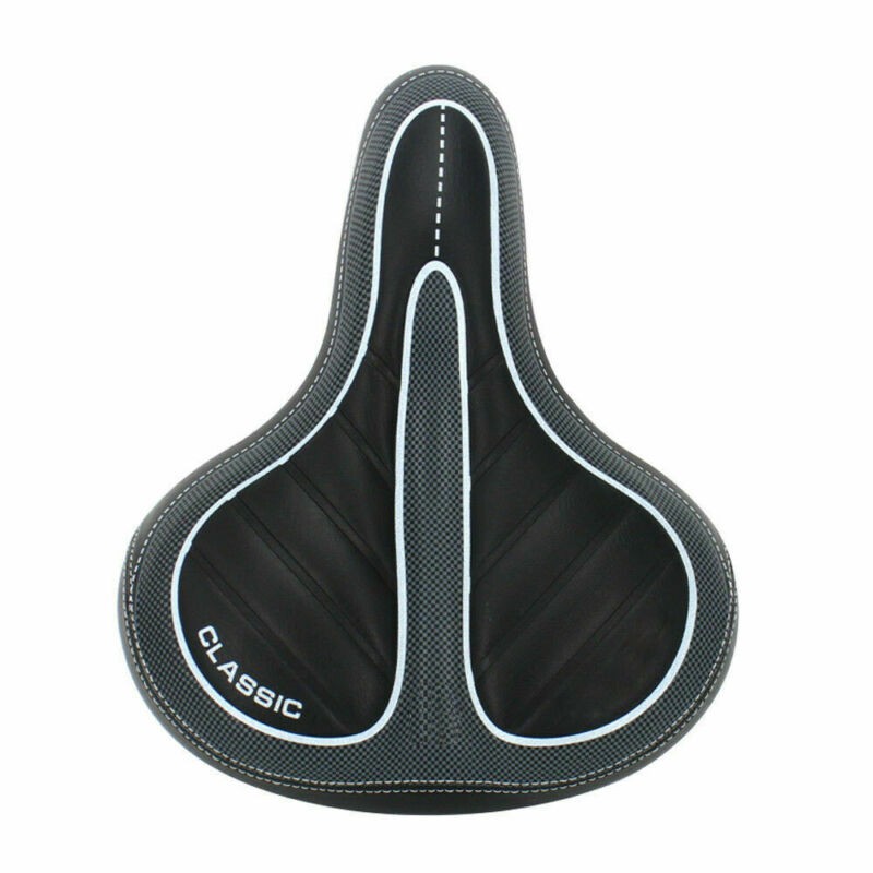 Extra Wide Big Bum Bike Bicycle Cycling Gel Cushion Pad Saddle Seat Soft Comfort