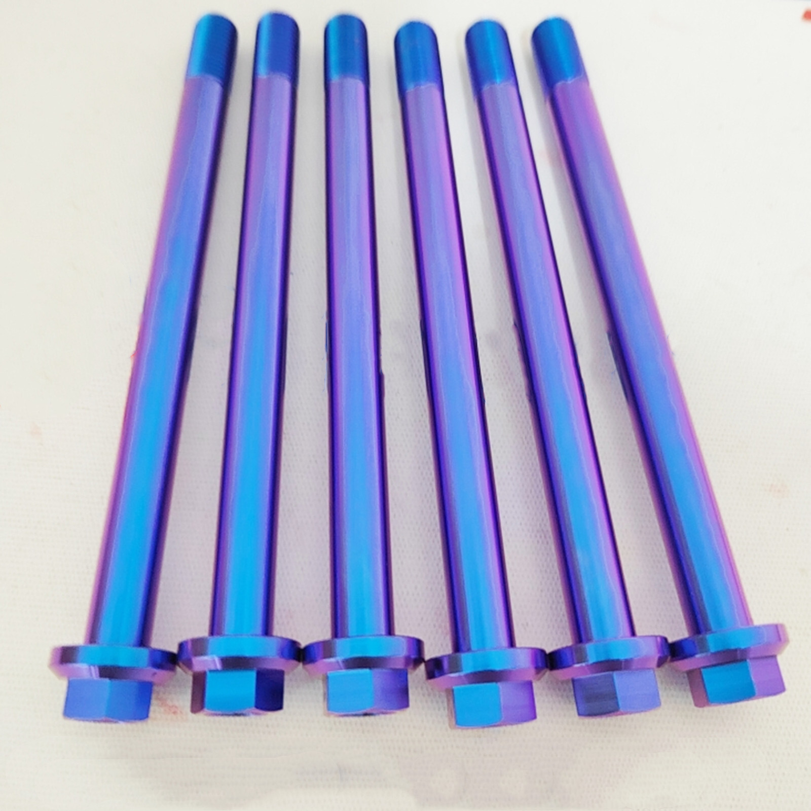 1pcs M10 x 108-135mm Titanuim Alloy Screws Bolts 1.25 Pitch Flange Head Cap