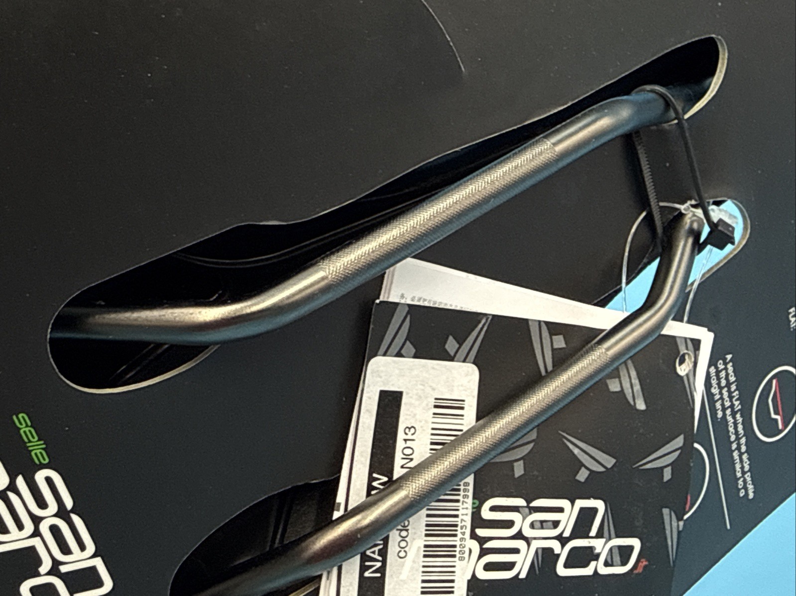 NOS Selle San Marco CONCOR RACING Narrow Black MicroFeel Cover Xsilite Rail