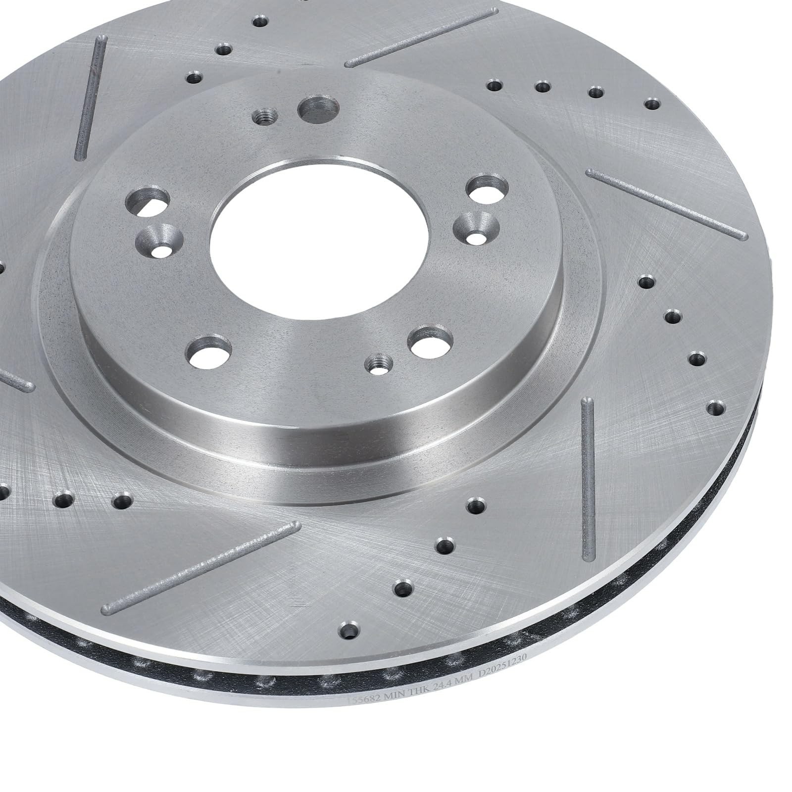 SCITOO Front Brake Rotors 2pcs Drilled & Slotted for Chrysler Dodge Jeep