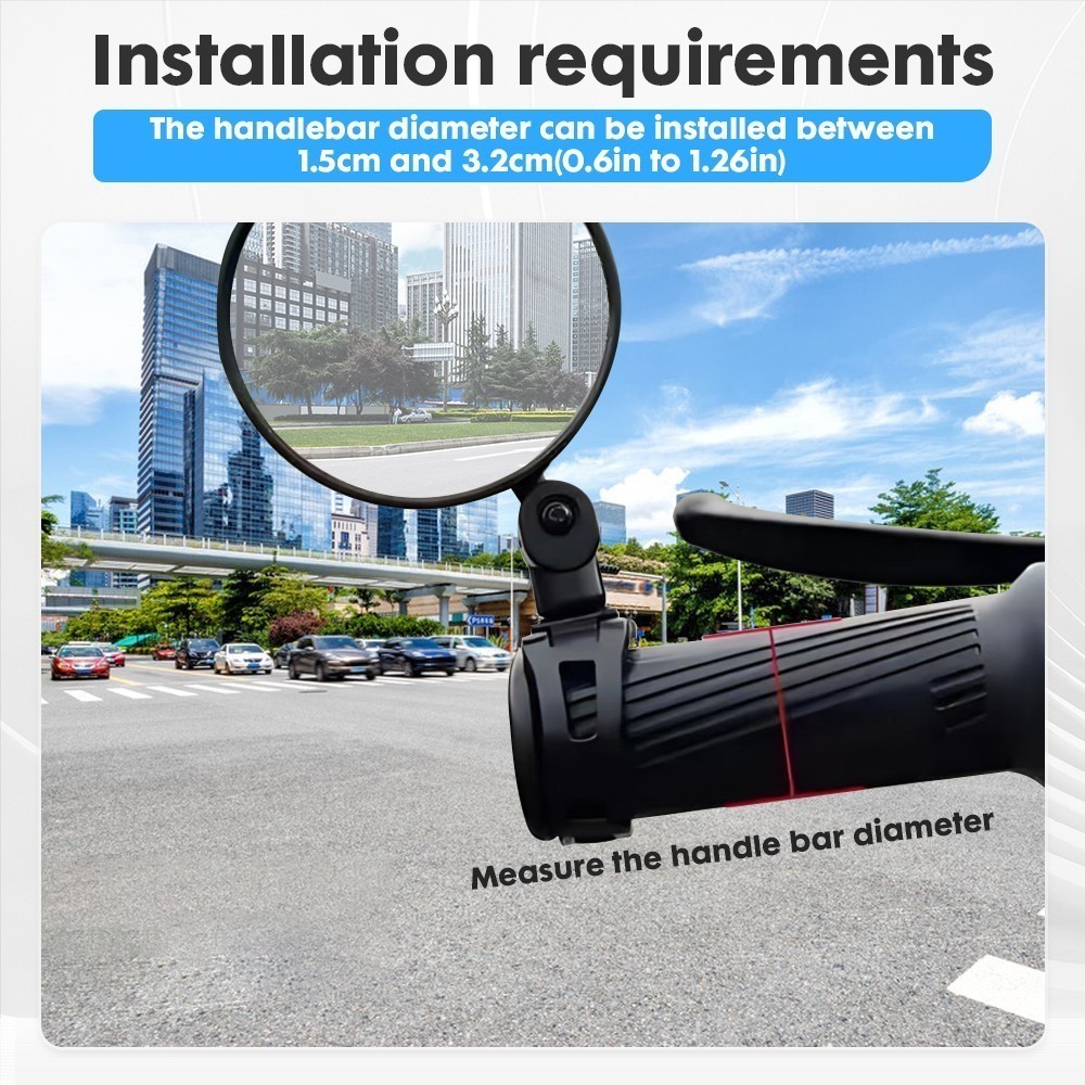 Ebike Magic Bicycle Rear View Mirror Fully Adjustable Rearview – Left OR Right