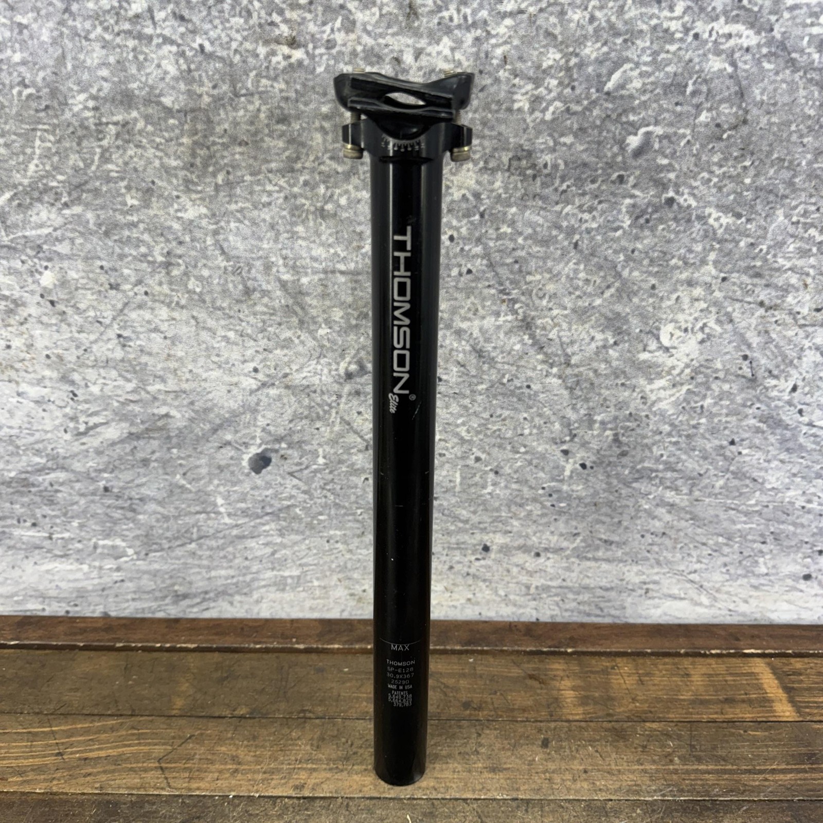 Thomson Elite Bicycle Seatpost 30.9mm X 367mm Black Made USA SP-E128 335g Wear