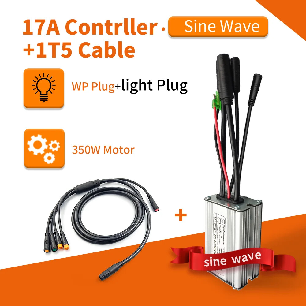 E-bike Controller 36V/48V 250W-1000W Waterproof Plug 15A/17A/22A/25A/30A Motor