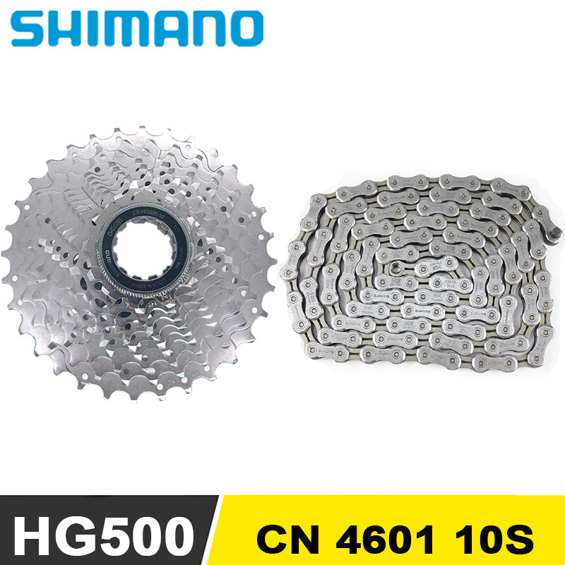 Shimano CS HG500 Cassette 25T 28T CN 4601 Chain 10 Speed MTB Bicycle Cycle