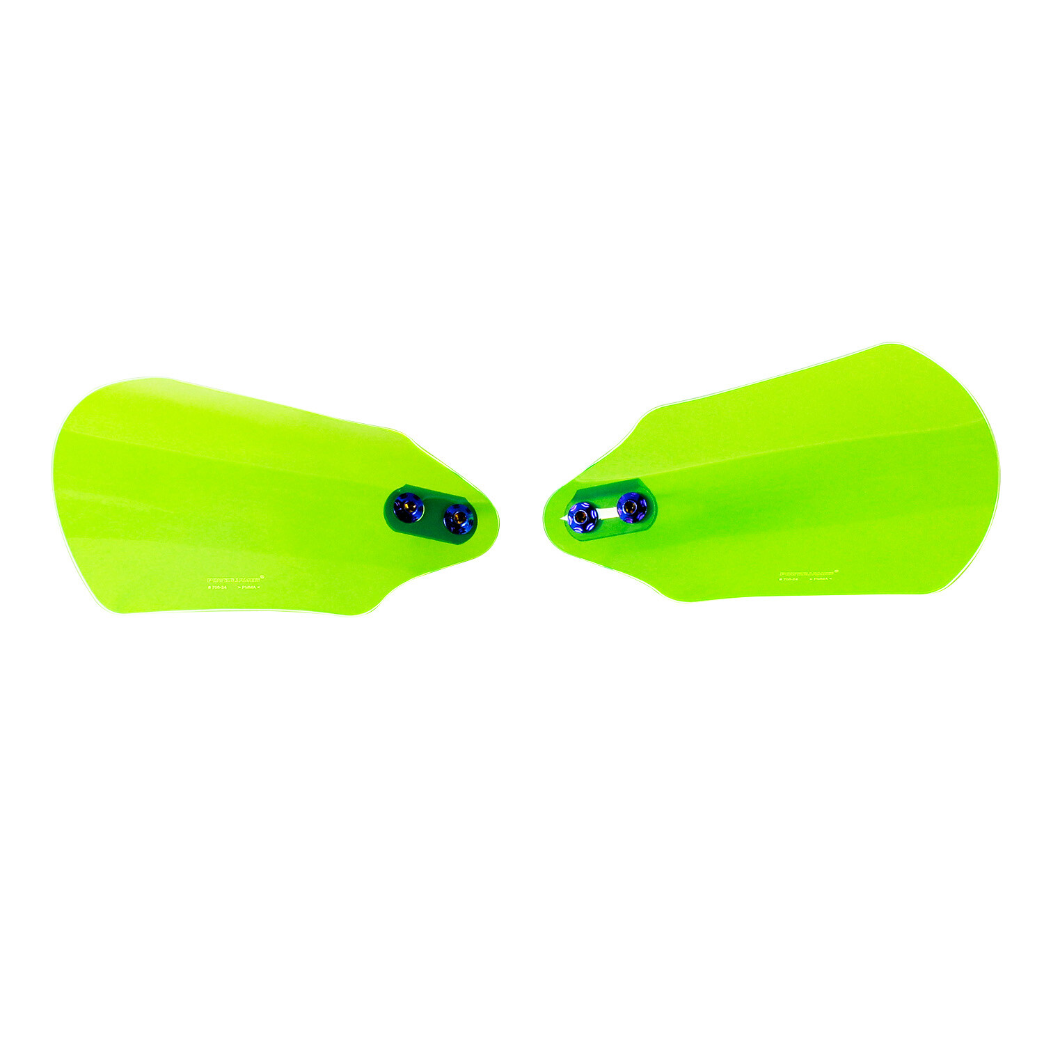 Green Acrylic Hand Grips Protector Windshield For Harley Softail Dyna Touring