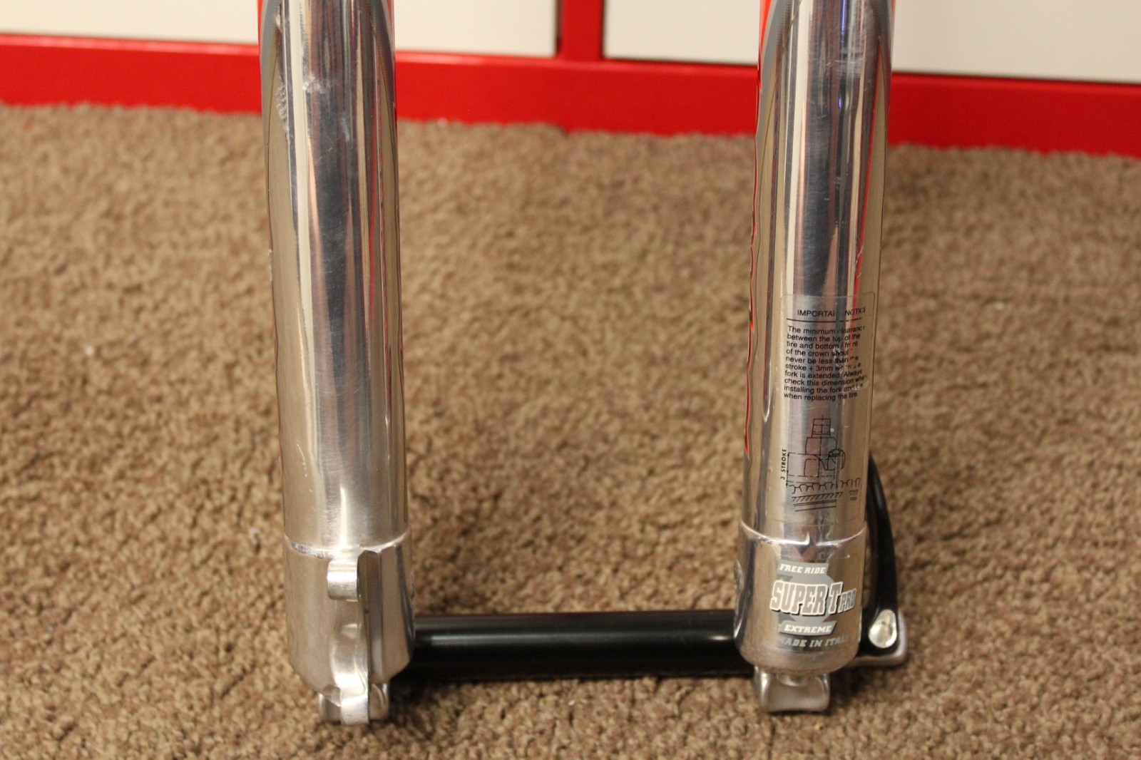 RARE 2002 MARZOCCHI Bomber Dual crown 200mm, 1-1/8” 26″, Downhill DH Fork MTB
