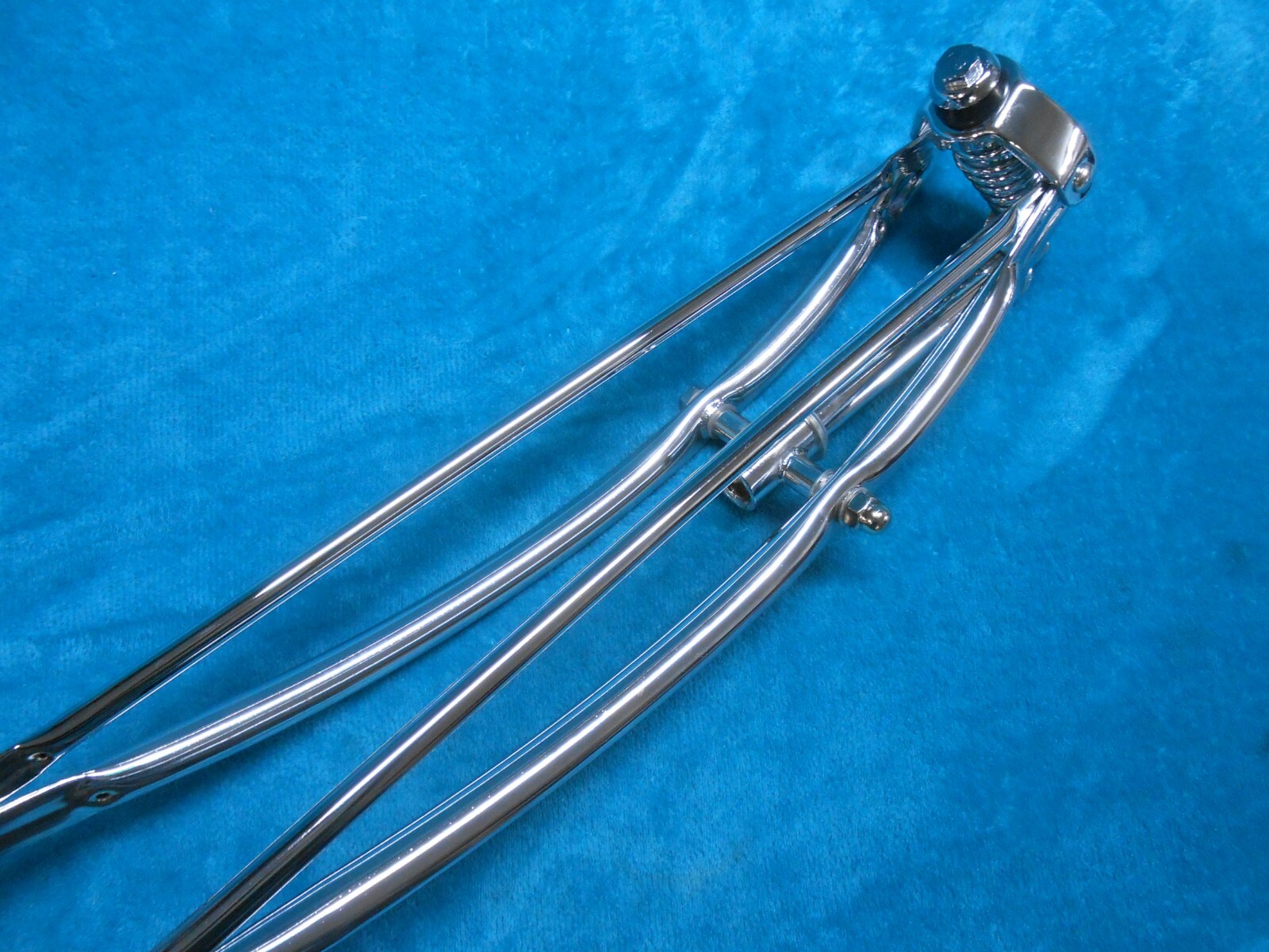 26” CHROME CRUISER BICYCLE SPRINGER FORK VINTAGE SCHWINN CHOPPER BIKE 1″ HEADSET