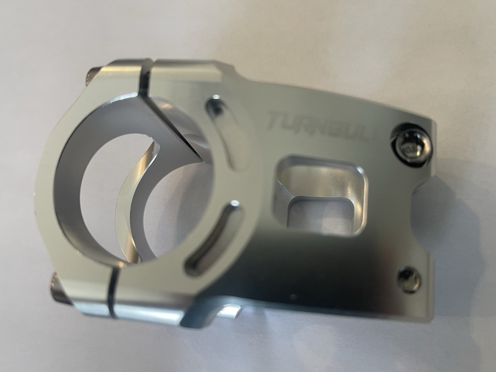 Turnbull CNC’d Billet MTB Stem 31.8MM/35MM 0° Silver Heavy Duty
