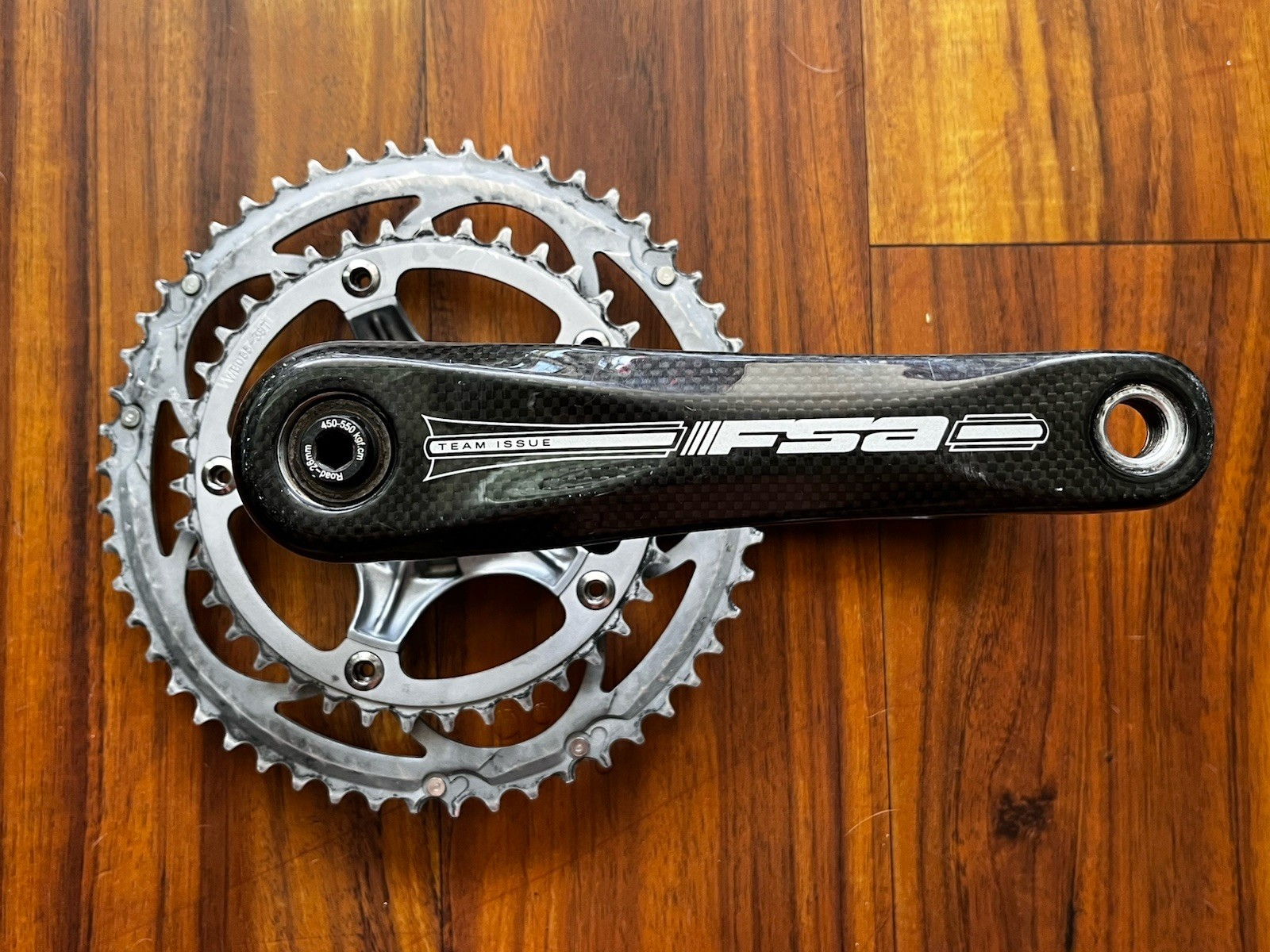 FSA Team Issue Carbon Crankset 175mm Length 53/39