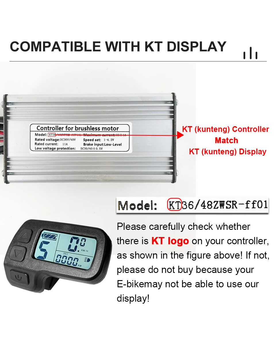 E-bike Square Wave Controller SM Plug 250W-3000W 15A-50A Motor Ebike Accessories