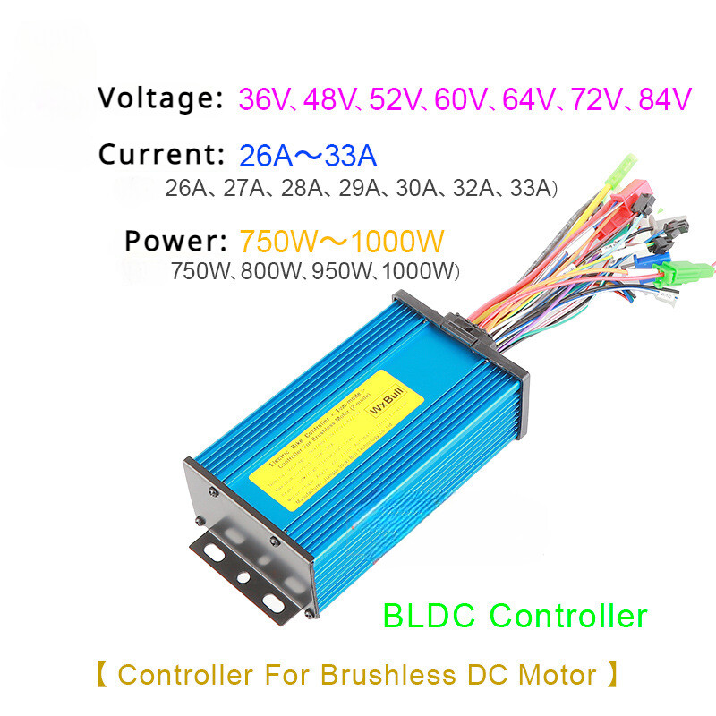 36V 48V 72V 500W 1000W E-bike Sine Wave Brushless Controller Scooter BLDC Motor