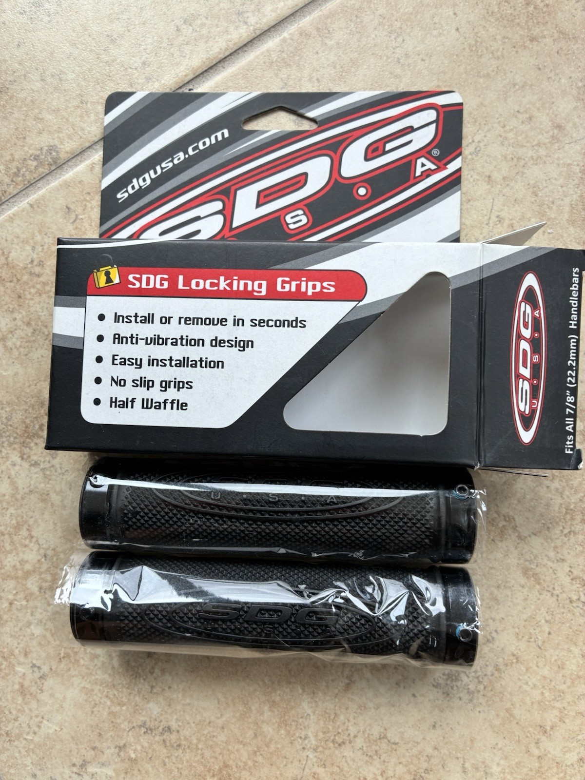 SDG Lock On Jet Ski MTB Grips Black Brand New In Box Never Used