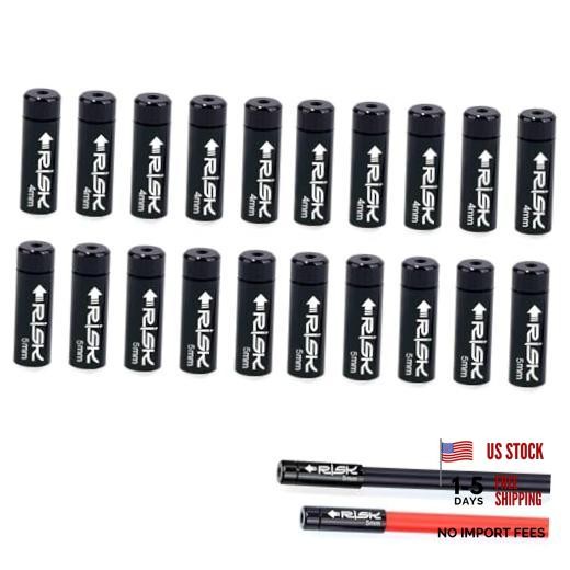 5mm and 4mm Aluminum Alloy Bike Brake Shifter Cable Housing End Caps, Alloy