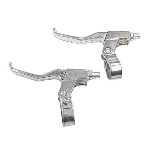 Free-fly 1 Pair Universal Full Aluminum Alloy Bicycle Brake Handle Silver