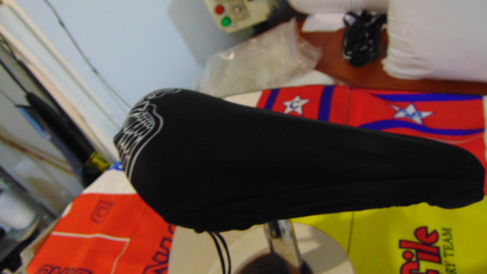 BMX Bicycle Seat Cover Vintage GT wings Bike Saddle Cover Old School Black 2