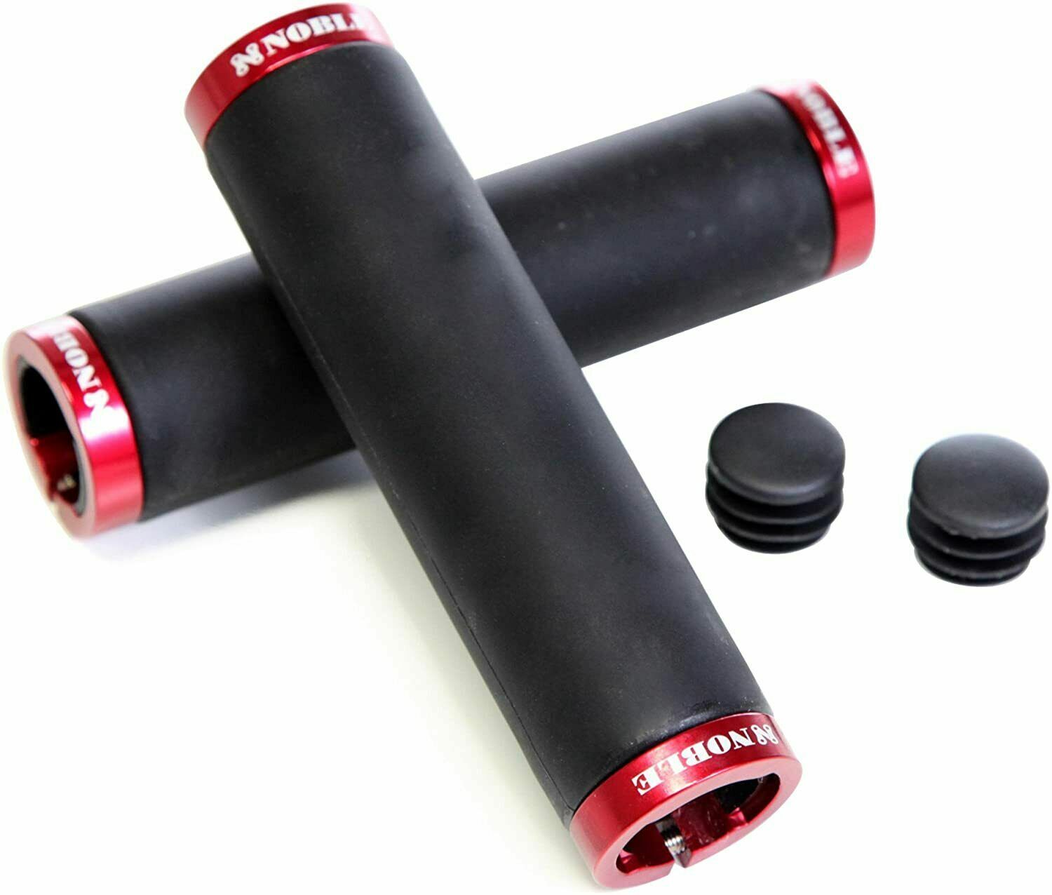 ATV Lock On Grips | MTB Lock-On Handlebar Grips – Red and Black