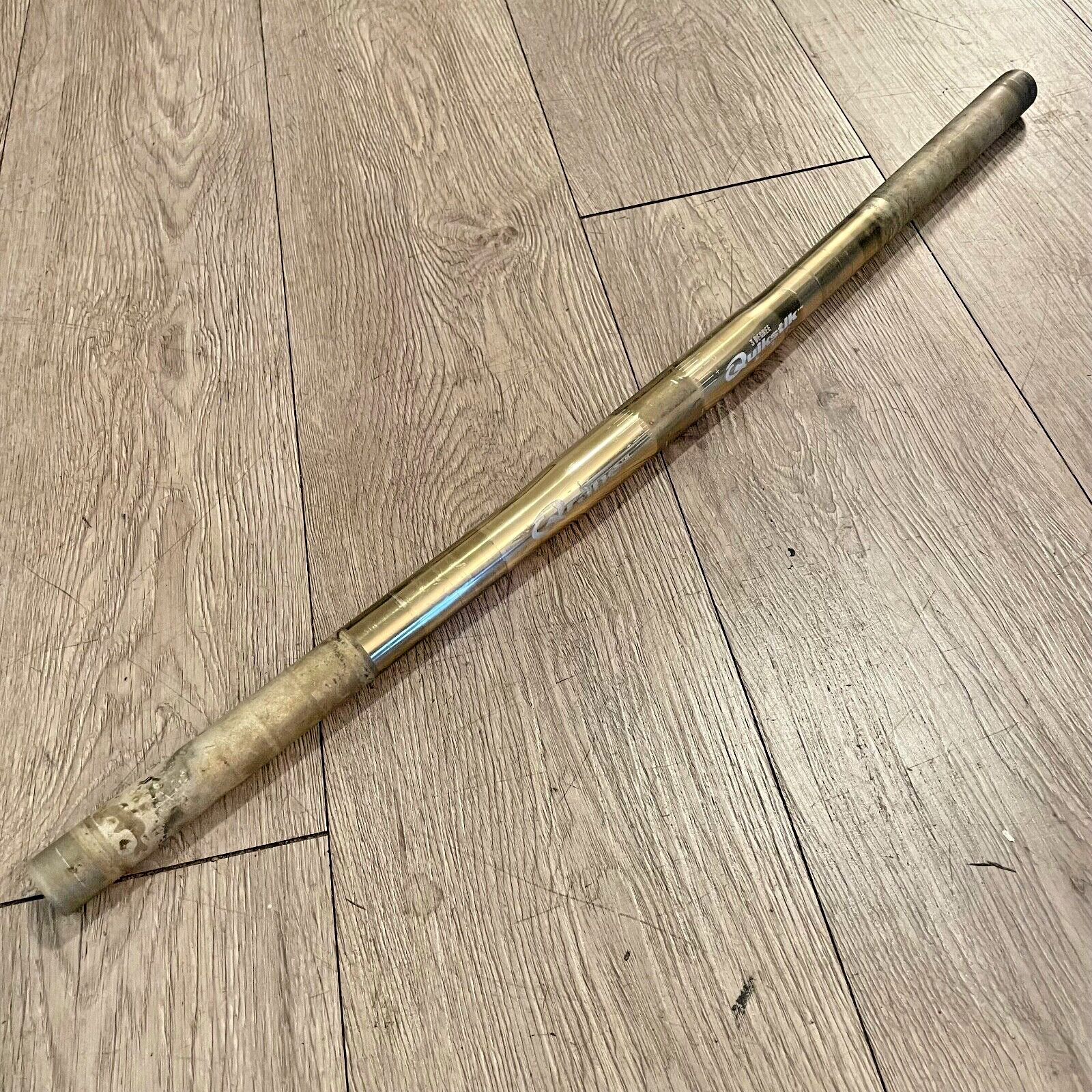 Vintage Rare Qranc Quikstik Bar Handlebar Anodized Gold 570 mm 25.4 Flat MTB