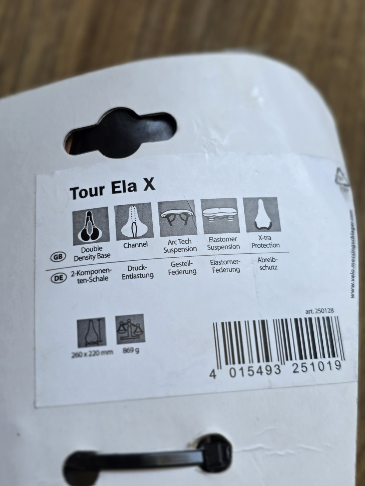 Bike Saddle VELO TOUR ELA X Brown Unisex Gel Cycling Seat BRAND NEW