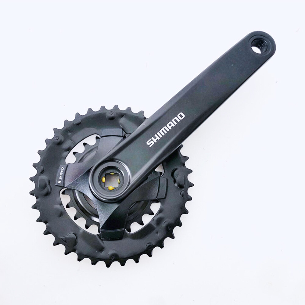 Shimano FC-MT101 2×9 Speed Crankset With BB-UN101 22-36T 170MM Black MTB Bike