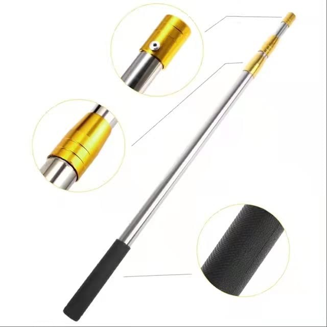 6.2ft Telescopic rods are Available in 3 Sizes and Come with 1 to 3-Tooth