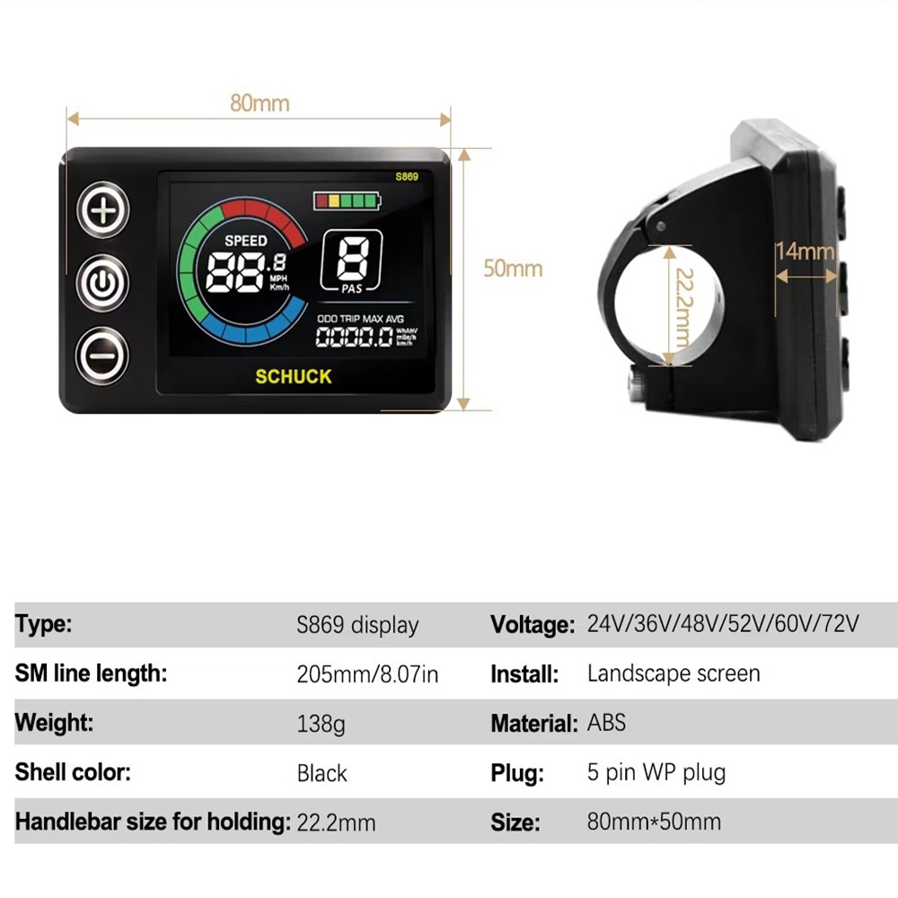 E-bike Electric Bicycle Controller 12V/24V/36V/48V/60V/72V 17A/26A/30A 250-1000W