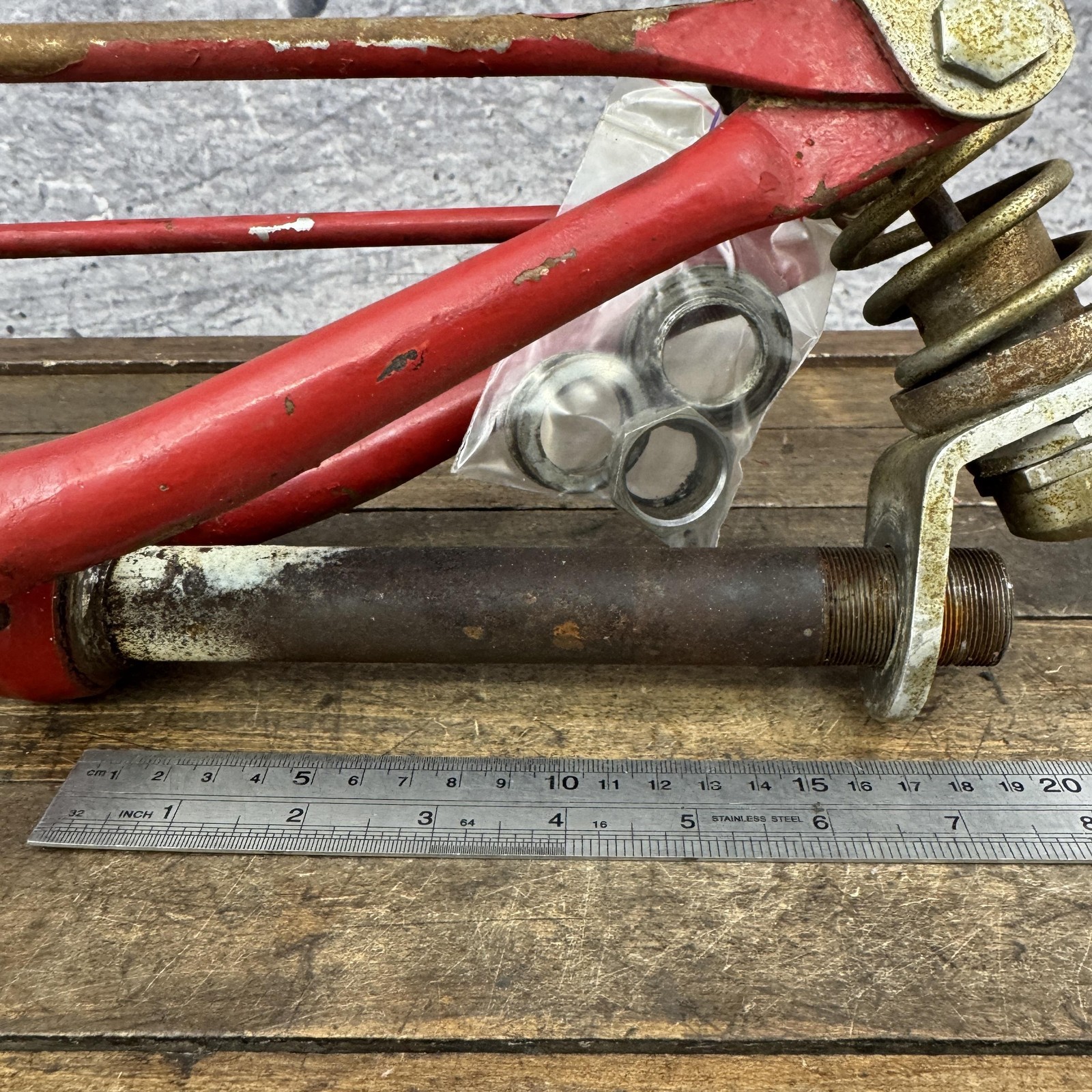 Vintage Monark 26in Springer Fork 1 In Threaded Cruiser Balloon Tire Cruiser