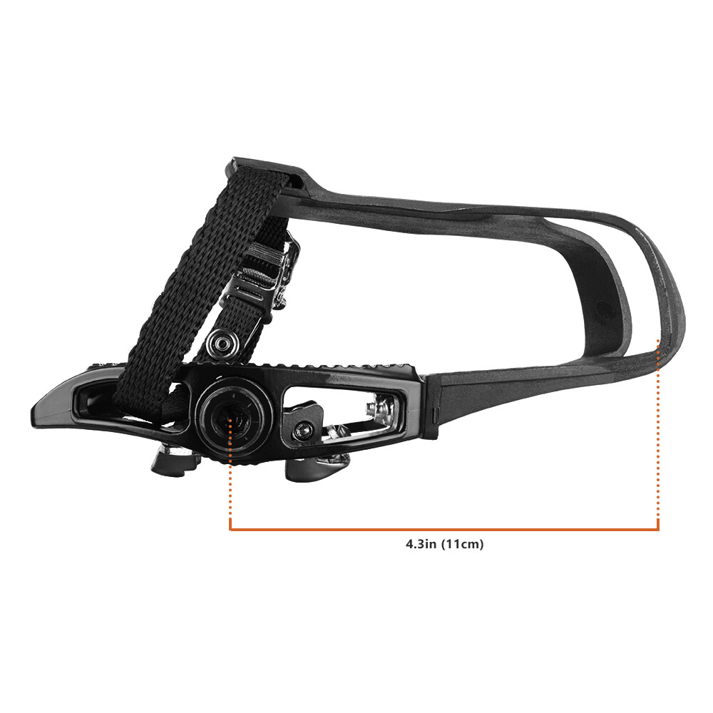 BV Shimano SPD Bike Pedals Clipless w/ Toe Clips Mountain Road Bike SPD Cleats