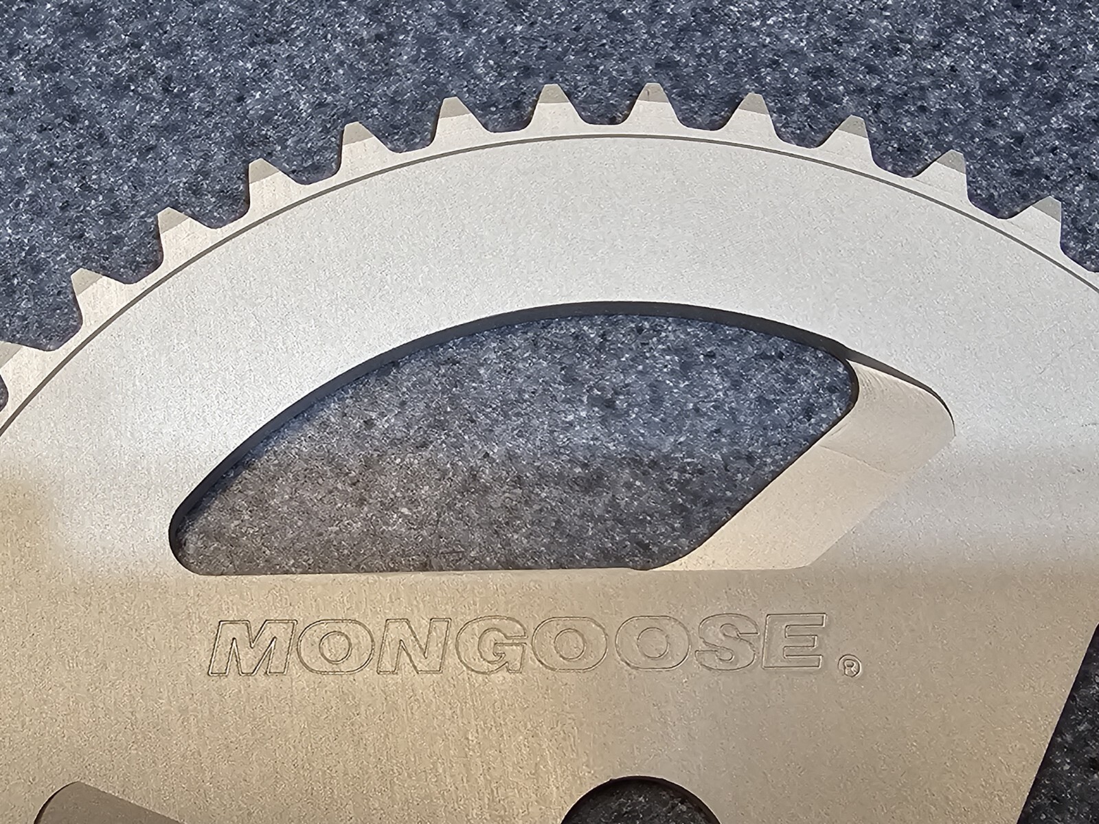BMX 46T Mid School Mongoose Chainsaw Sprocket 2024 Heat Treated Aluminum RARE