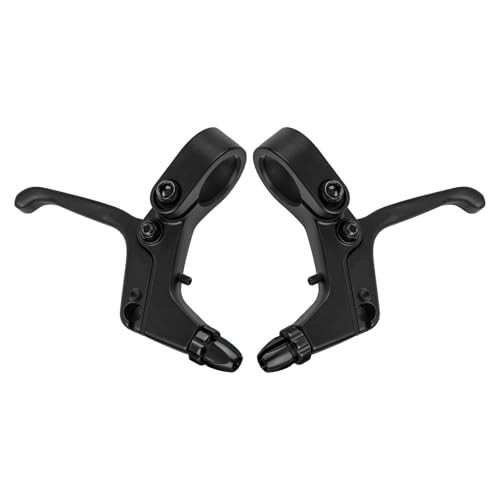 2Pcs Adjustable 2-Finger Bicycle Brake Levers for V Brakes, Aluminum Alloy, Kids