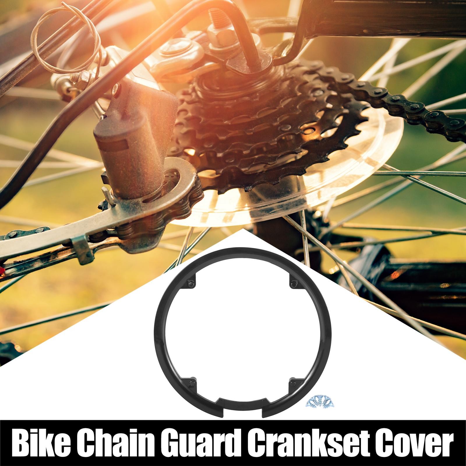 44 teeth 11cm 4 holes bicycle crankset chain wheel cover black