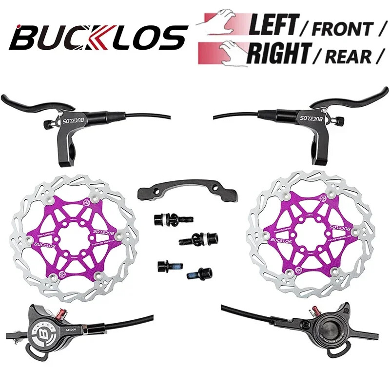Hydraulic Brake Set 800/1500mm Mountain Bike Disc Brake Set 160mm Brake Rotor