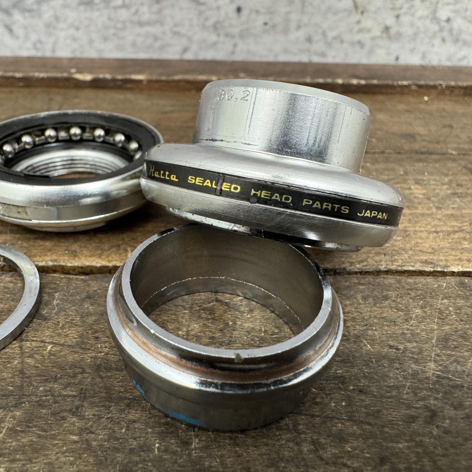 Vintage Hatta Vesta 1 Inch Threaded Headset 30.2 26.4 Sealed Japan Silver Road