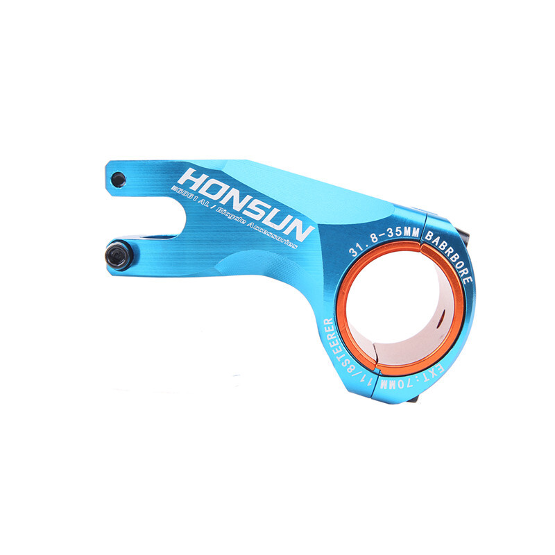 Bicycle Stem -17° CNC Aluminum Alloy Stem MTB XC AM Road Bike Short Stem 70mm