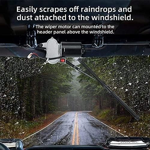 UTV Electric Windshield Wiper Motor Kit for Most UTV Compatible with Can Am
