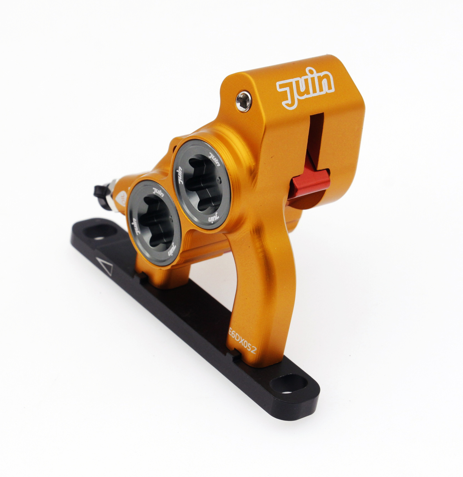 Gold Juin Tech ETF 4-Piston Flat Mount Brakes For Shimano Mineral Oil 160/140mm