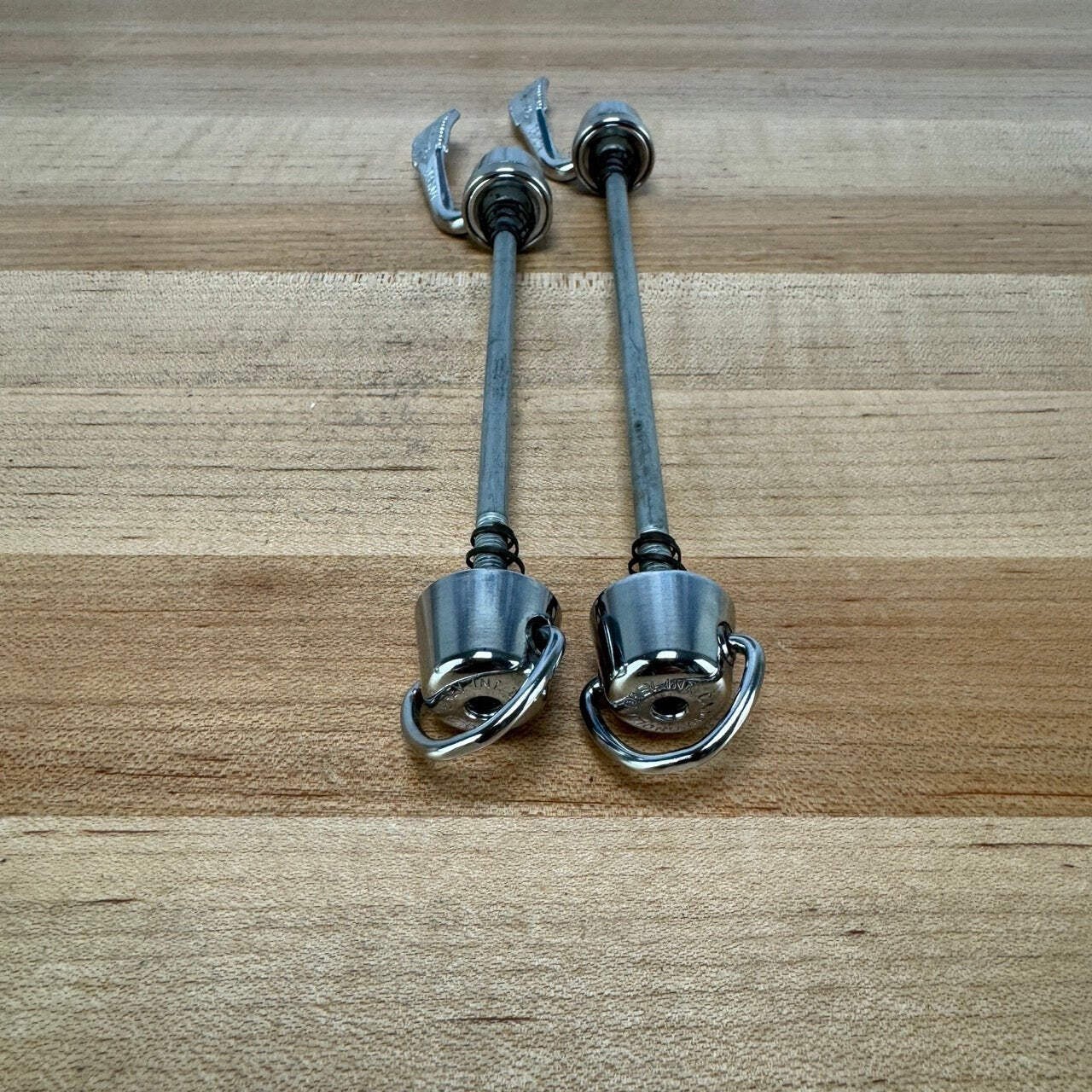 Light Use! Campagnolo C-Record Bike Quick Release Skewers 193g