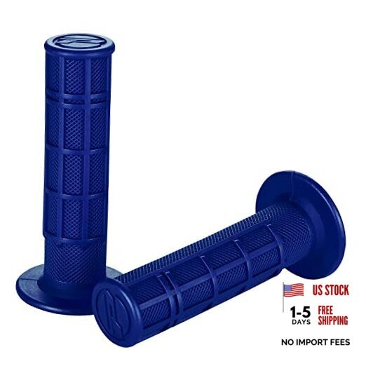 7/8» ATV Grips Universal Handlebar Grips Soft Rubber Motorcycle Grip for blue