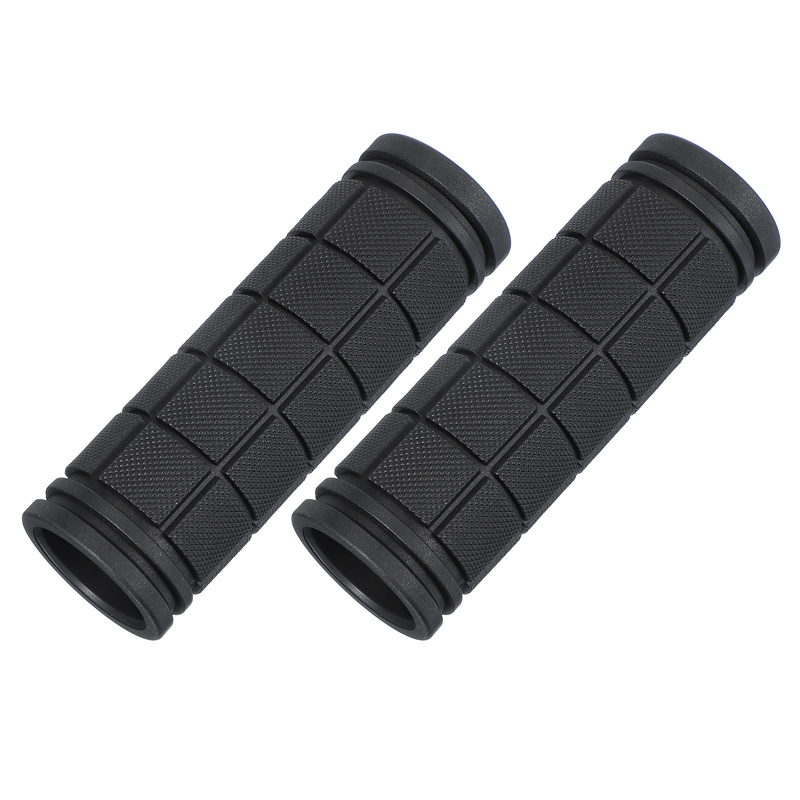 2Pcs 4.33″x1.1″ Non-Slip Bike Handlebar Grips Black