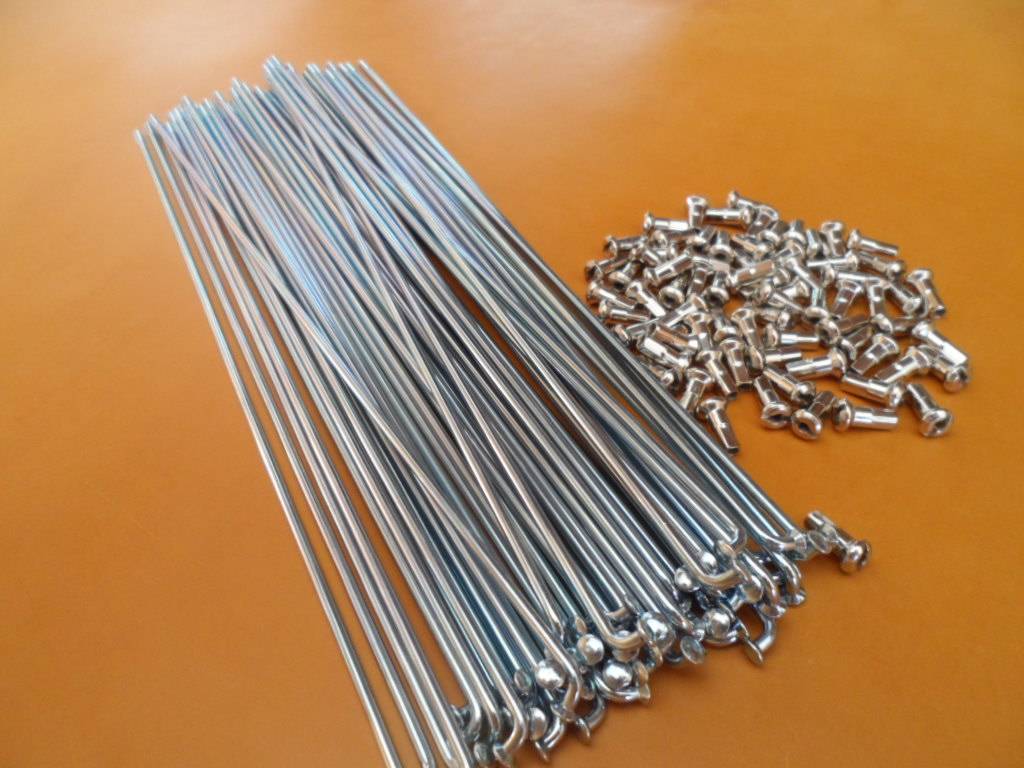 36pcs Chrome Heavy Duty BICYCLE SPOKES Mountain CRUISER LOWRIDER for 26″ BIKES