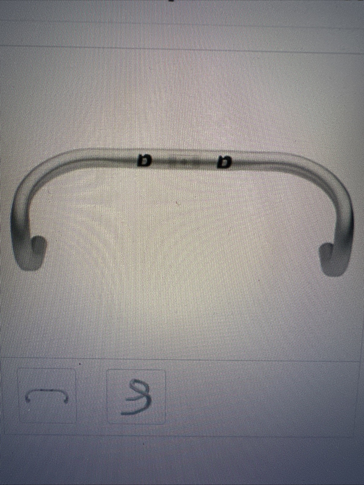 Dimension 44cm Aluminum Road Drop Handlebar with Double-Grooved Cable Rtg 25.4