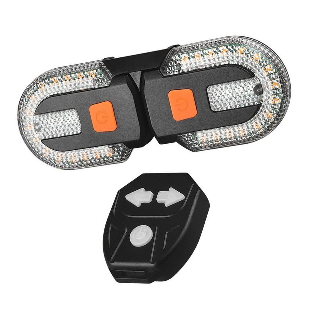Wireless Remote Turn Signal Tail Light for Bicycles USB Rechargeable Design