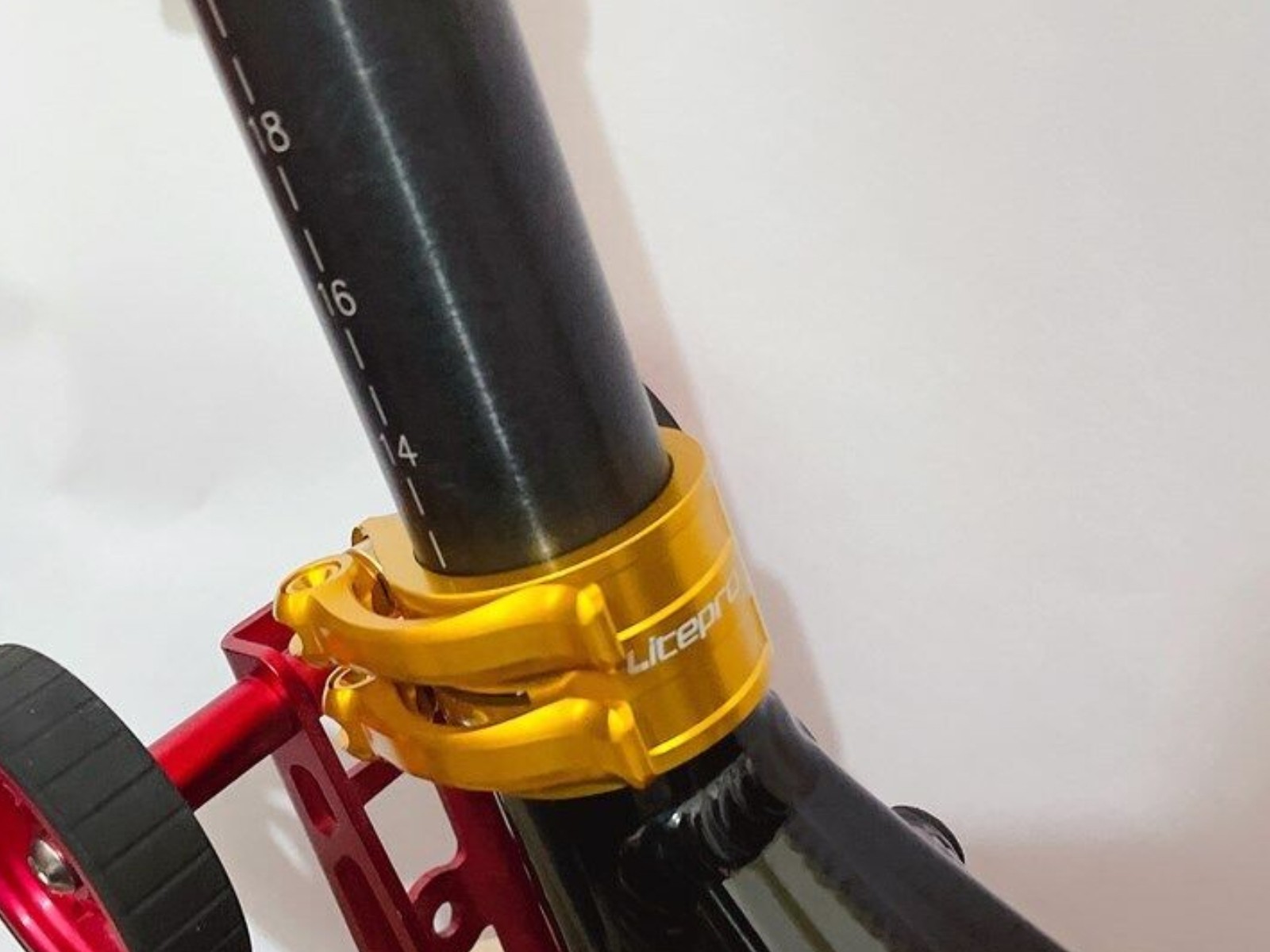 40mm+ 33.9mm Double QR Seatpost Locker Ti Bolt for Birdy 2 /3 Fold Bike