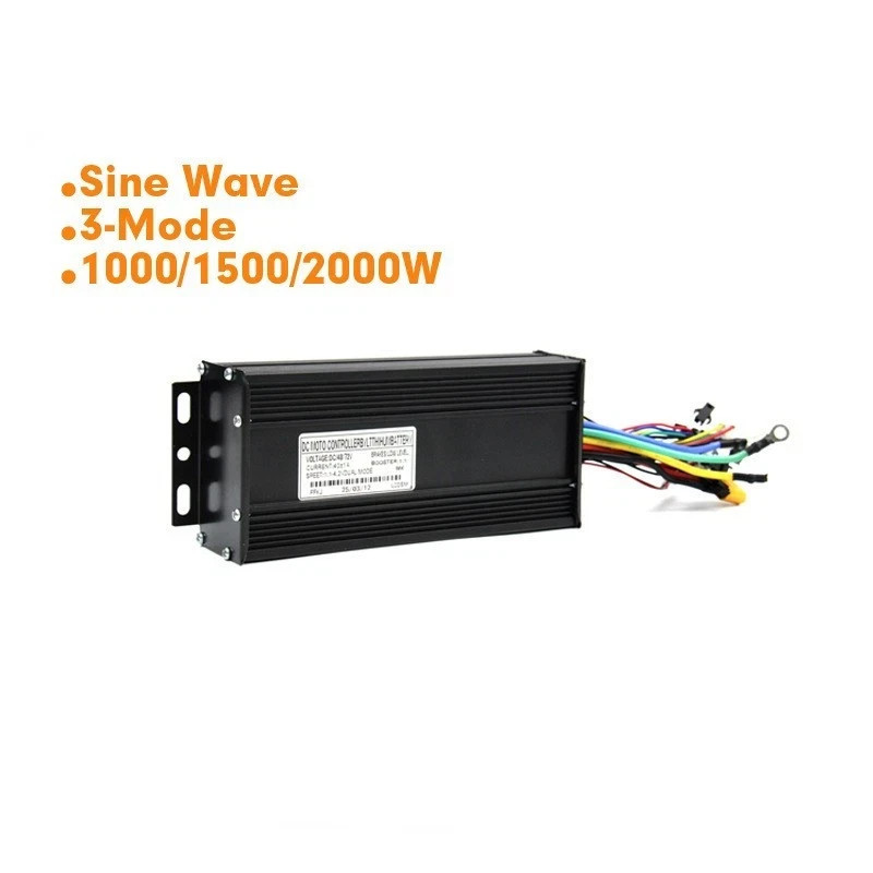 3-model Controller E-bike 40A 48V/52V/60V/72V 1000W-2000W motor Sine-wave.
