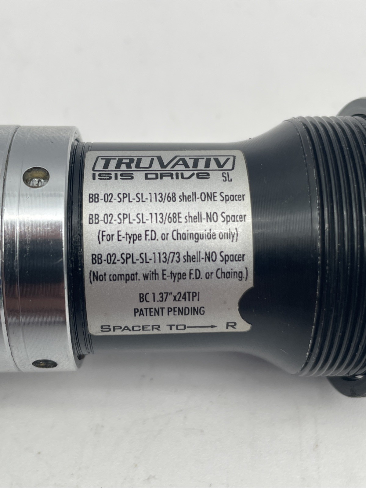 TruVativ Giga Pipe Team SL 68/68E/73 x 113mm ISIS Bottom Bracket