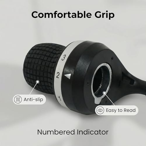 3×7 Speed Bike Shifter Set, 21 Speed Twist Grip Gear Shifters with Cables & Hand